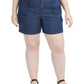 Style & Co Women's Plus Chambray Shorts Blue Size 16W