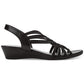 Impo Women's Roma Stretch Wedge Sandal Black Size 7.5 M