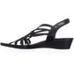 Impo Women's Roma Stretch Wedge Sandal Black Size 7.5 M
