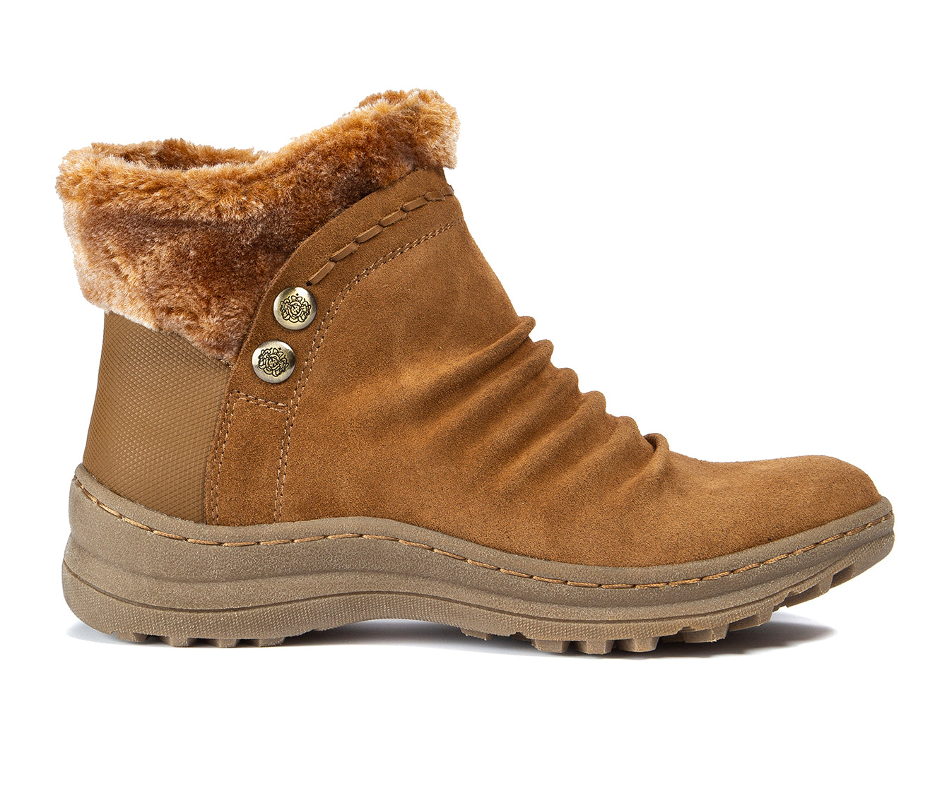 Baretraps Womens Alick Faux Fur Cold Weather Winter Boots Brown Size 8.5 M