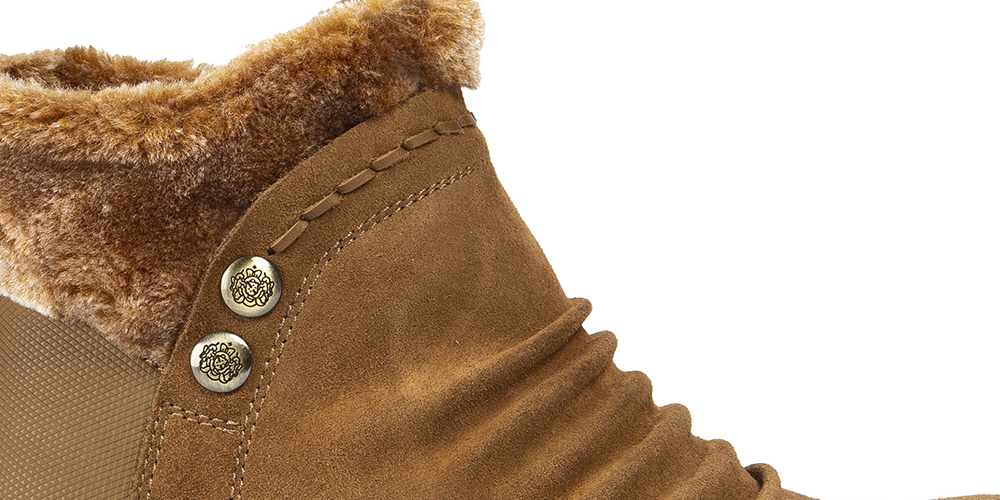 Baretraps Womens Alick Faux Fur Cold Weather Winter Boots Brown Size 8.5 M