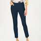 Charter Club Women's Solid Newport Slim Leg Pants Blue Size 8 Petite
