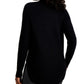 JM Collection Women's Mock Neck Round Hem Sweater  Cream  Size X-Small