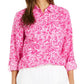 Charter Club Women's Linen Printed Blouse Pink Size Medium