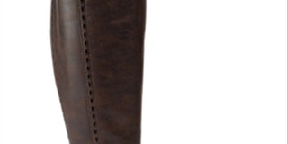 Baretraps Womens Gray Flex Gore Cushioned Comfort Abram Almond Toe Block Heel Zip-up Boots Brown Size 5 M