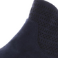 American Rag Womens Navy Perforated Padded Abby Round Toe Block Heel Booties 7 W