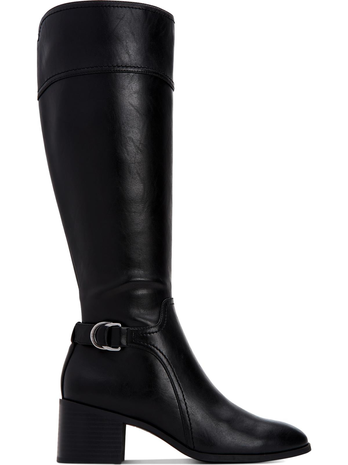 Style & Co Women's Vannie Faux Leather Tall Riding Boots Black Size 7 M