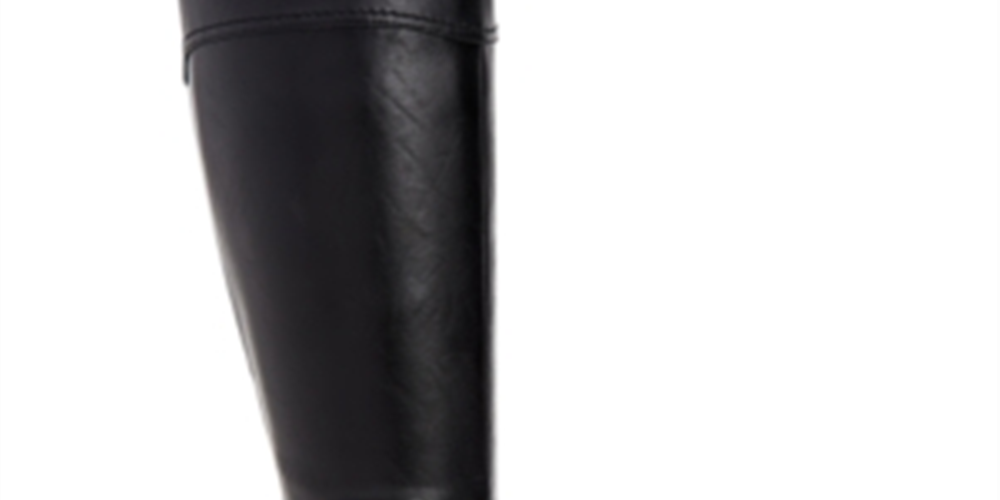 Style & Co Women's Vannie Faux Leather Tall Riding Boots Black Size 7 M
