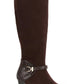 Karen Scott Women's Sharonn Faux Suede Dress Boots Brown Size 7.5 M
