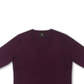 JM Collection Women's Button Cuff V Neck Pullover Sweater Purple Size Small