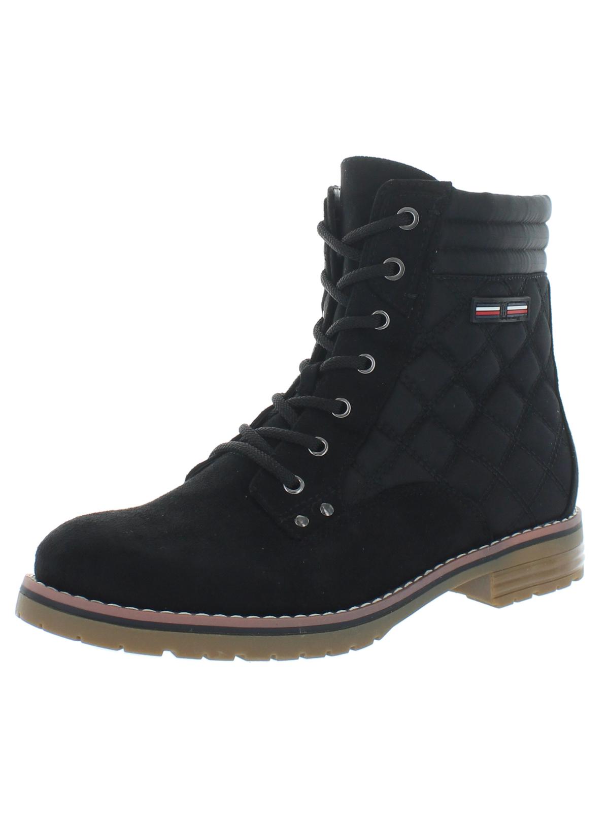 Tommy Hilfiger Women's T-ONELLA Fabric Closed Toe Ankle Fashion Boots Black Size 6.5 M