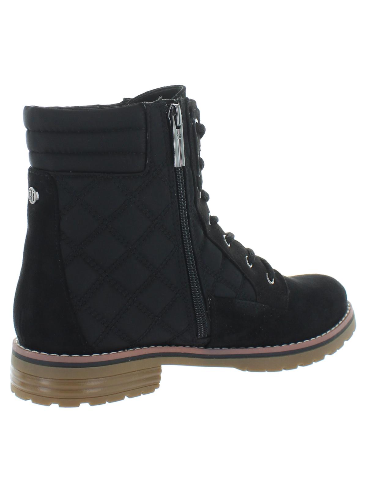 Tommy Hilfiger Women's T-ONELLA Fabric Closed Toe Ankle Fashion Boots Black Size 6.5 M
