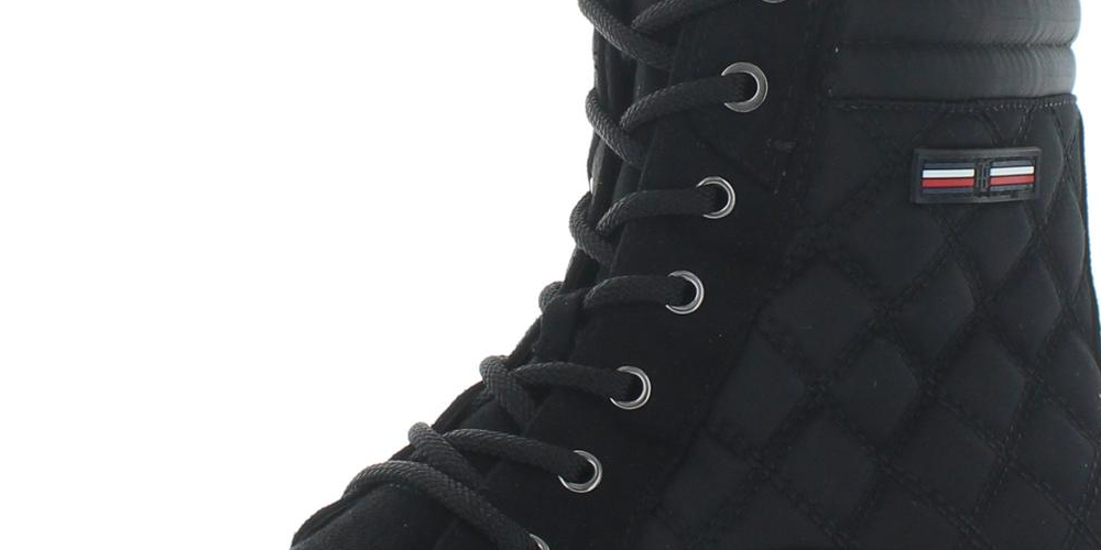 Tommy Hilfiger Women's T-ONELLA Fabric Closed Toe Ankle Fashion Boots Black Size 6.5 M