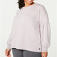 Ideology Women's Plus Drop Shoulder Top Pink Size XL