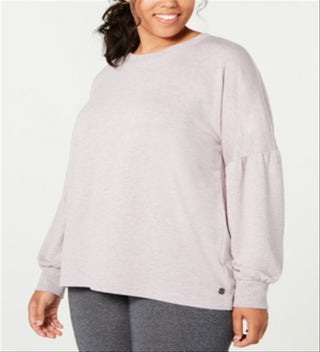 Ideology Women's Plus Drop Shoulder Top Pink Size XL