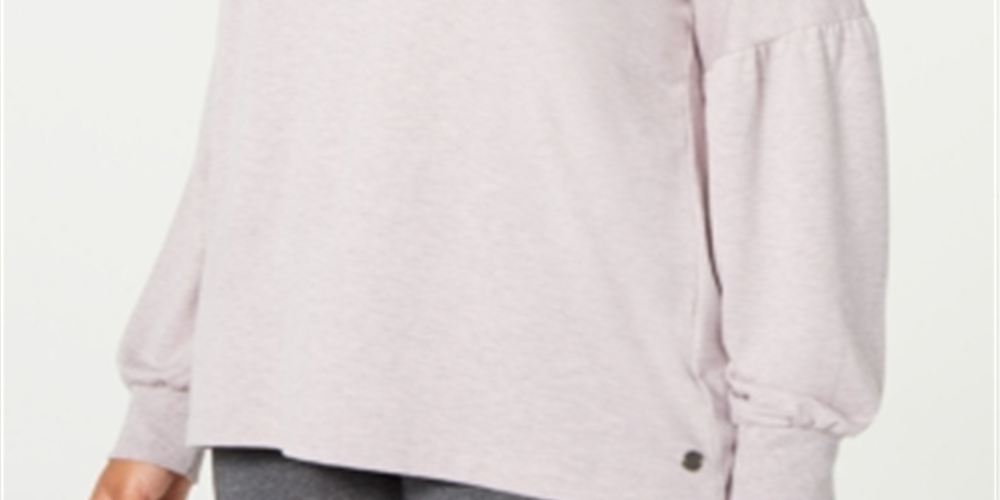 Ideology Women's Plus Drop Shoulder Top Pink Size XL