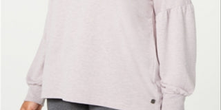 Ideology Women's Plus Drop Shoulder Top Pink Size XL