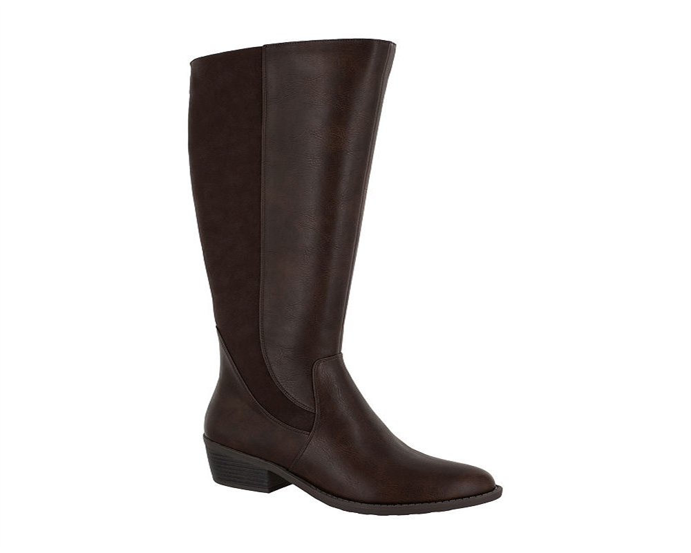 Easy Street Women's Cortland Wide Calf Riding Boots Brown Size 6M