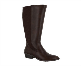 Easy Street Women's Cortland Wide Calf Riding Boots Brown Size 6M
