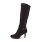 Alfani Womens Vennuss Almond Toe Mid-Calf Fashion Boots Black Size 6.5 M
