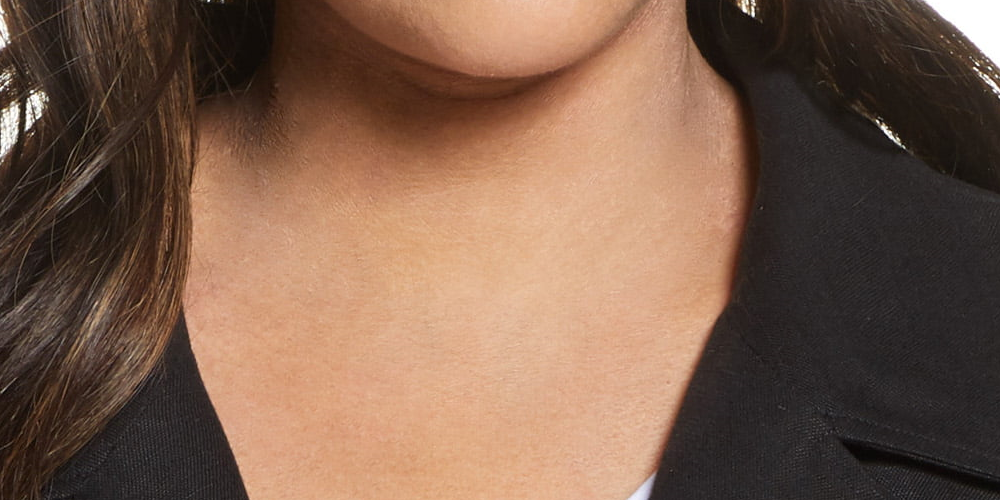 Eileen Fisher Womens Plus Linen Blend Slub Blazer Black Size 2X