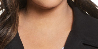 Eileen Fisher Womens Plus Linen Blend Slub Blazer Black Size 2X