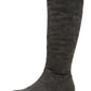 Style & Co Women's Ruched at Shaft Round Toe Zip up Boots Gray Size 6 M