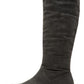 Style & Co Women's Ruched at Shaft Round Toe Zip up Boots Gray Size 6 M