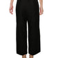 Eileen Fisher Women's Plus Cropped Pull-on Pants Black Size 3X