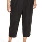 Eileen Fisher Women's Plus Cropped Pull-on Pants Black Size 3X