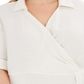Alfani Women's Short Sleeve Top White Size 0X
