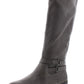 Style & Co Women's Kindell Faux Leather Riding Boots Gray Size 11 M