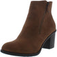 American Rag Women's Demitra Faux Leather Dress Ankle Boots Brown Size 6.5 M