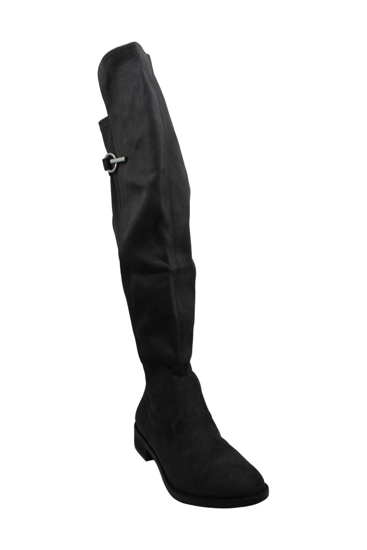 Rebel By Zigi Women's Onley Leather Round Toe Knee High Fashion Boots Gray Size 6 M
