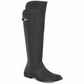 Rebel By Zigi Women's Onley Leather Round Toe Knee High Fashion Boots Gray Size 6 M