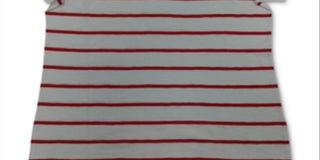 Charter Club Women's Striped Cotton Eyelet Top Red Size Petite X-Large
