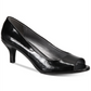 Karen Scott Women's Mory Fabric Peep Toe Classic Pumps Black Size 7M