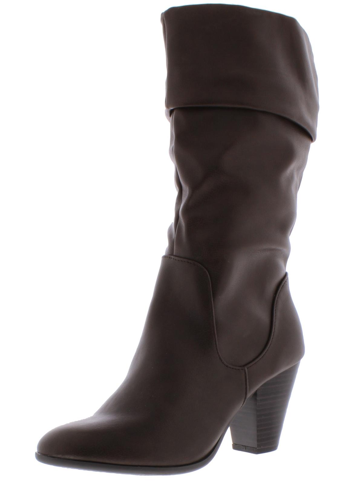 Esprit Women's Oliana Closed Toe Mid Calf Fashion Boots Brown Size 9