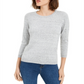 Maison Jules Women's Flecked Sweater Gray Size XX-Large
