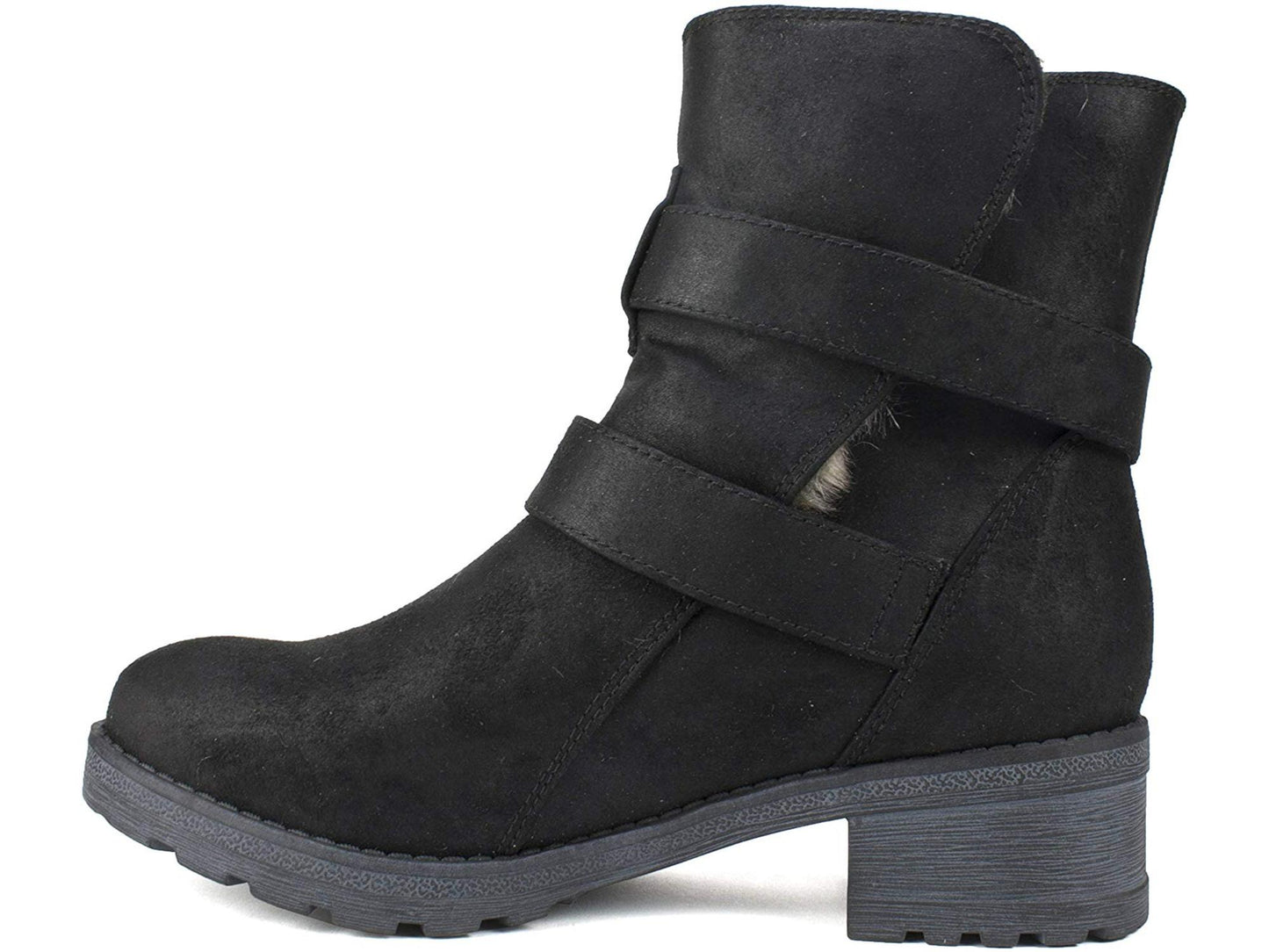 White Mountain Women's Shoes Chastity Fabric Closed Toe Ankle Cold Weather Boot Gray Size 5.5 M