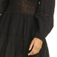 Free People the Delightful Mini Dress Black Size 8