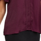Vince Camuto Women's Split Neck Short Sleeve Top Red Size Small
