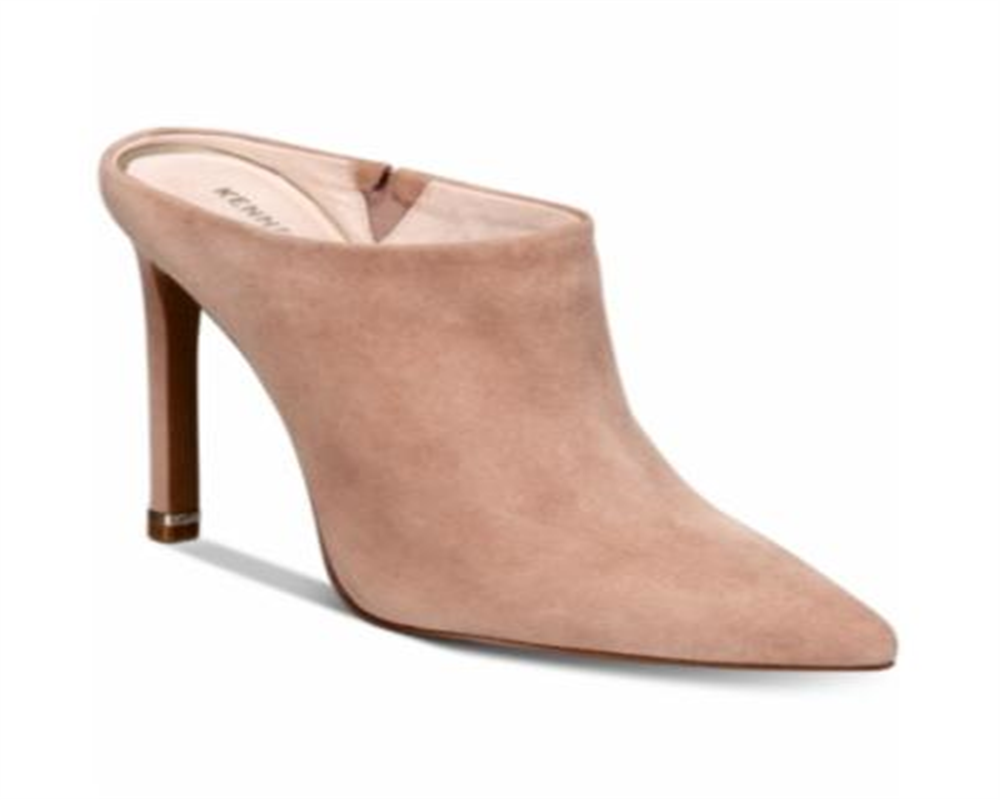 Kenneth Cole New York Women's Riley 110 Suede Pointed Toe Mules Pink Size 8M