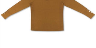 JM Collection Women's Button Cuff V Neck Pullover Sweater Yellow Size Medium