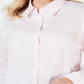 Charter Club Women's Plus Collared Button Down Top Pink Size14W