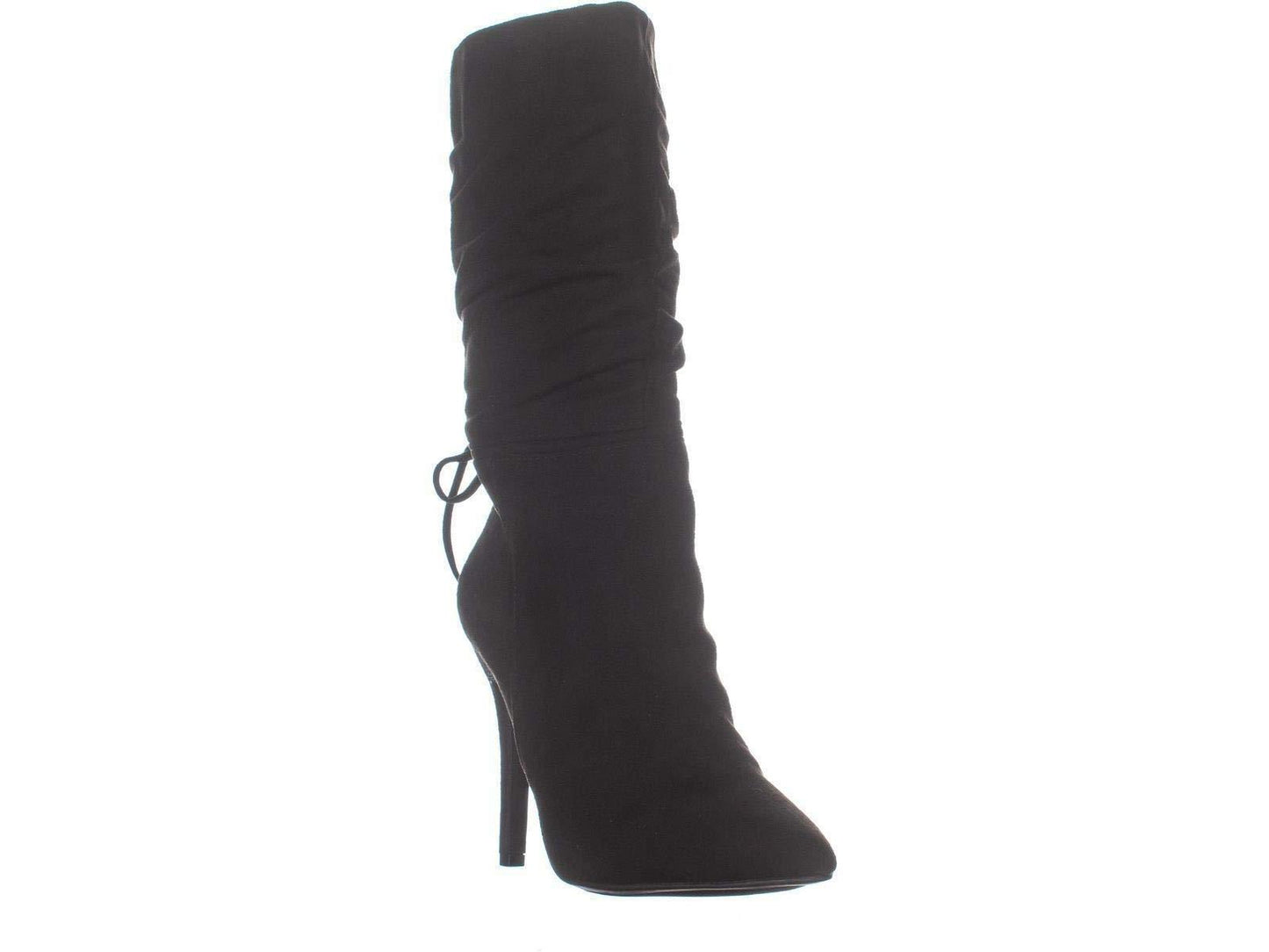 Zigi Soho Womens Jeenie Fabric Pointed Toe Mid-Calf Fashion Black Size 6.5 M