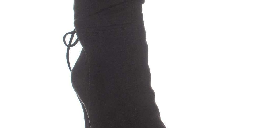 Zigi Soho Womens Jeenie Fabric Pointed Toe Mid-Calf Fashion Black Size 6.5 M