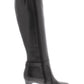 Bandolino Womens Lella Solid Almond Toe Knee-High Boots Black Size 6 M