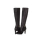 Bandolino Womens Lella Solid Almond Toe Knee-High Boots Black Size 6 M