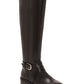 INC International Concepts Womens Fadoral Wide Calf Leather Brown Size 12M